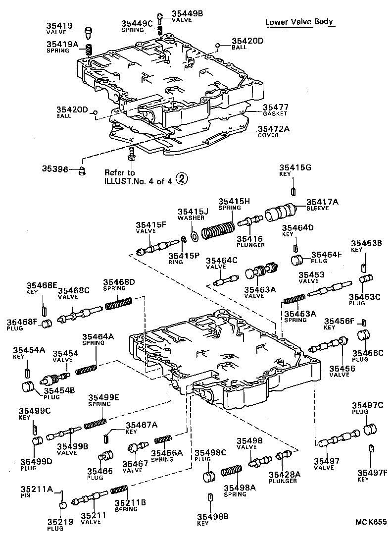35432-20140 PLATE, VALVE BODY, NO.1 product image