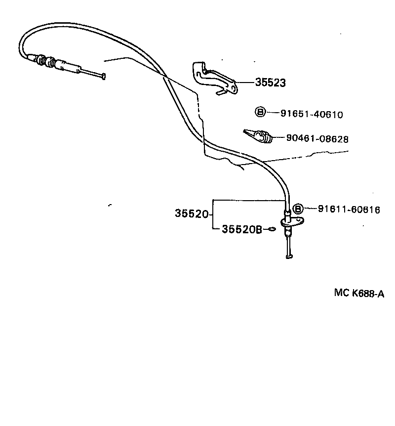 35520-35150 CABLE ASSY, THROTTLE product image