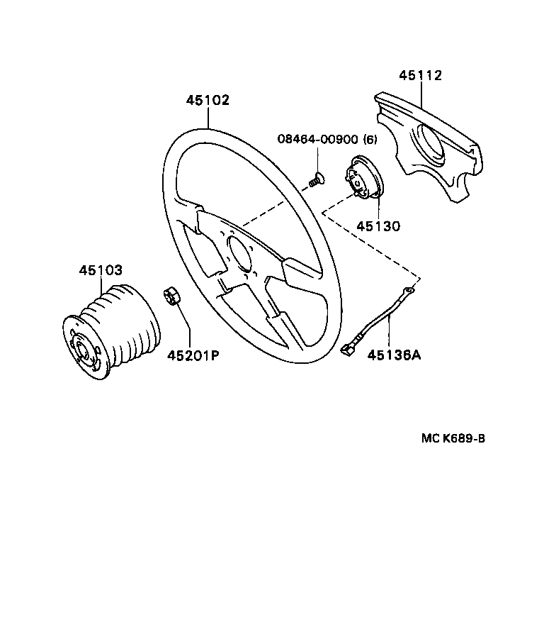08463-00010 BUTTON ASSY, HORN product image