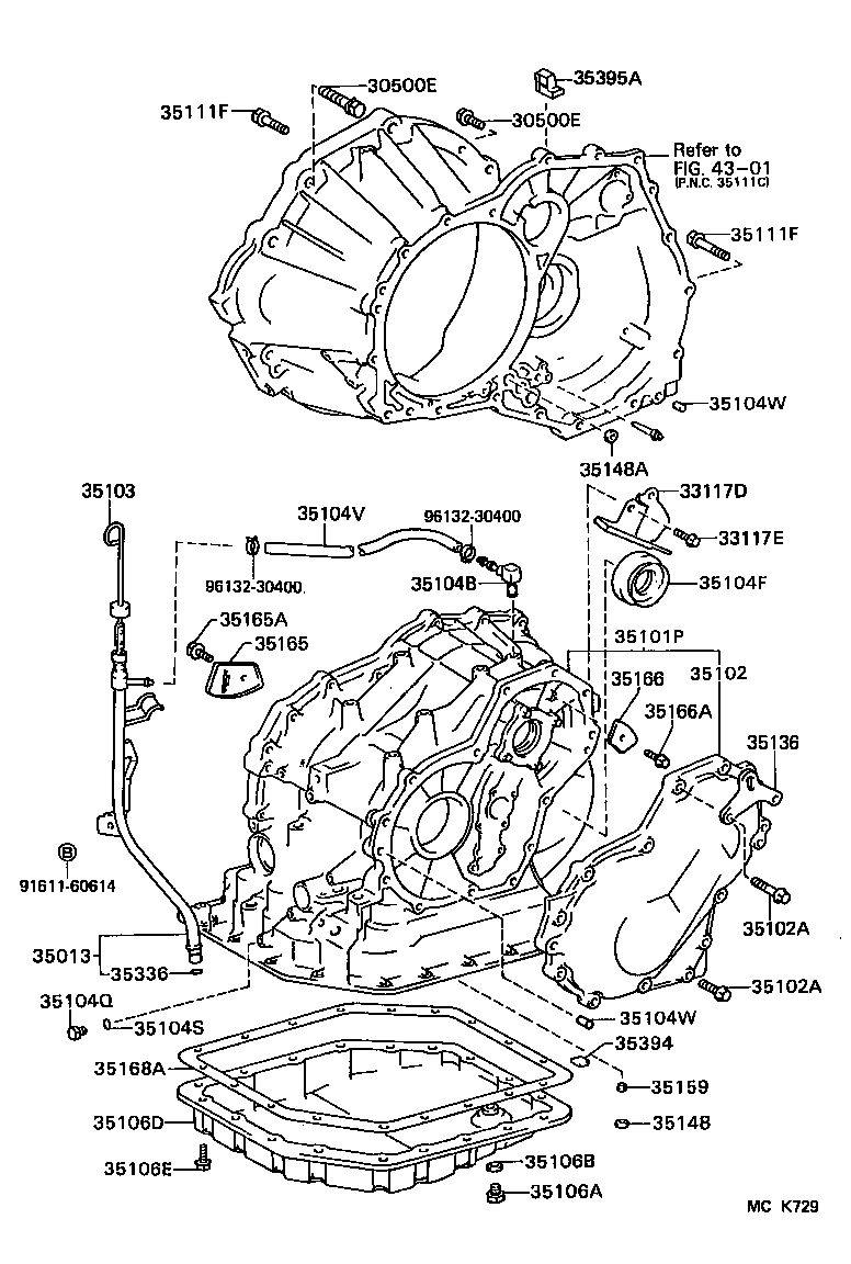 35103-18020 GAGE SUB-ASSY, TRANSMISSION OIL LEVEL product image