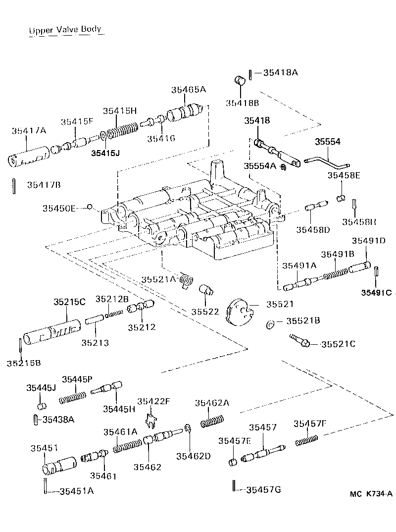 35410-18020 BODY ASSY, TRANSMISSION VALVE product image
