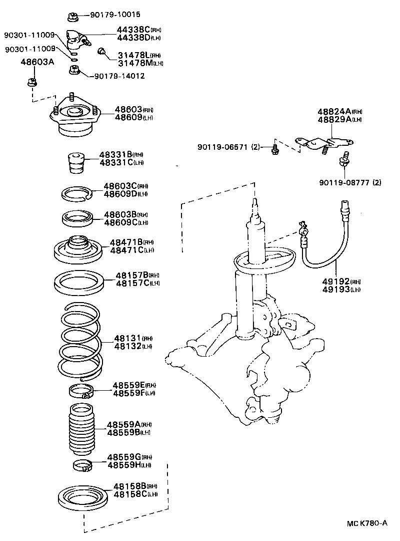 48131-2L200 SPRING, FRONT COIL, RH product image