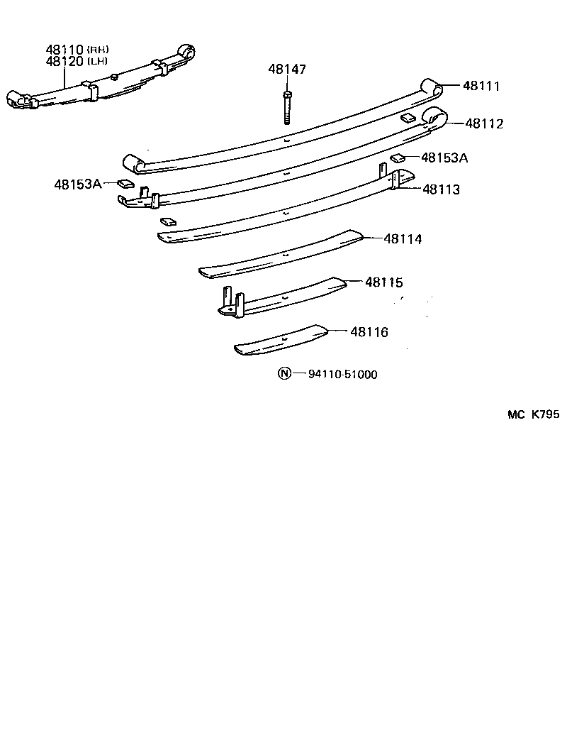 48153-60230 SILENCER, FRONT SPRING, NO.1 product image