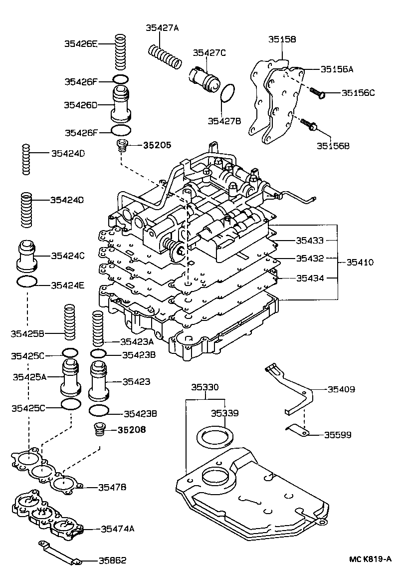 Toyota 35425-20030 PISTON, C-2 ACCUMULATOR