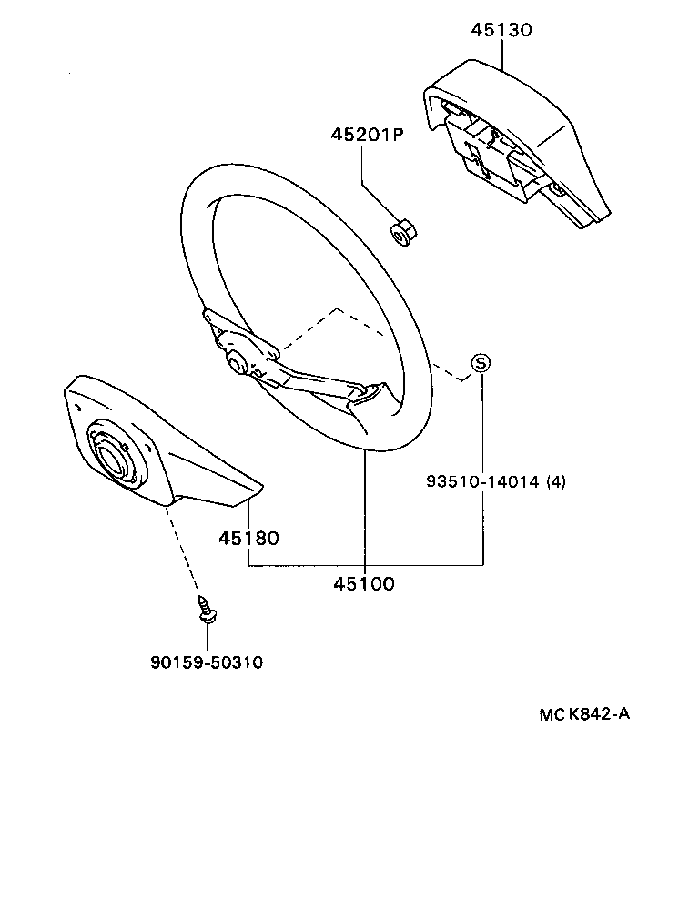 45105-32100 PLATE SUB-ASSY, HORN BUTTON CONTACT, NO.1 product image