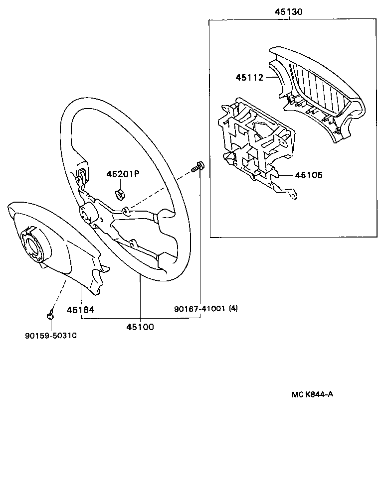 45105-32100 PLATE SUB-ASSY, HORN BUTTON CONTACT, NO.1 product image