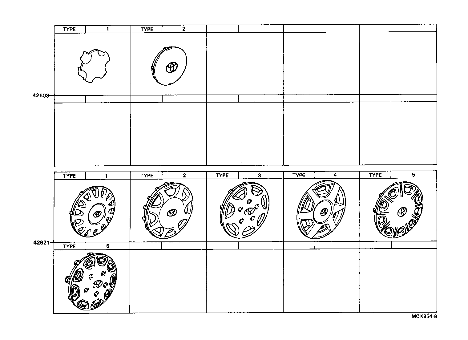 42621-32100 CAP, WHEEL product image