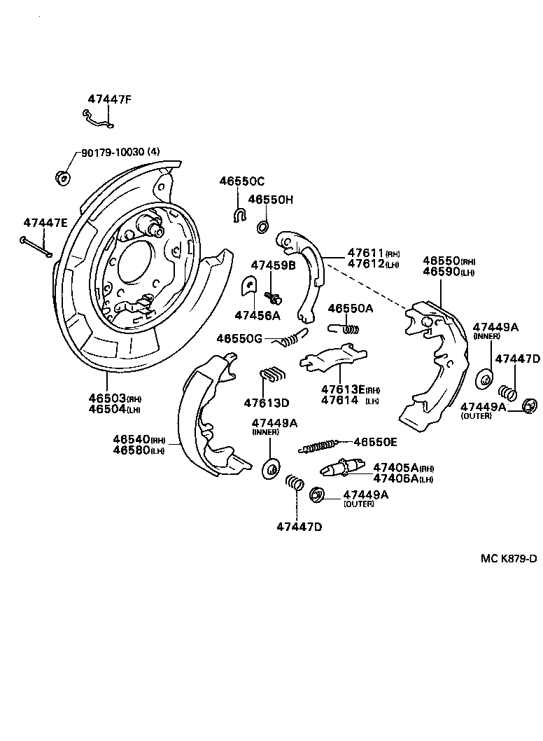 46439-32030 INSULATOR, PARKING BRAKE CABLE HEAT product image