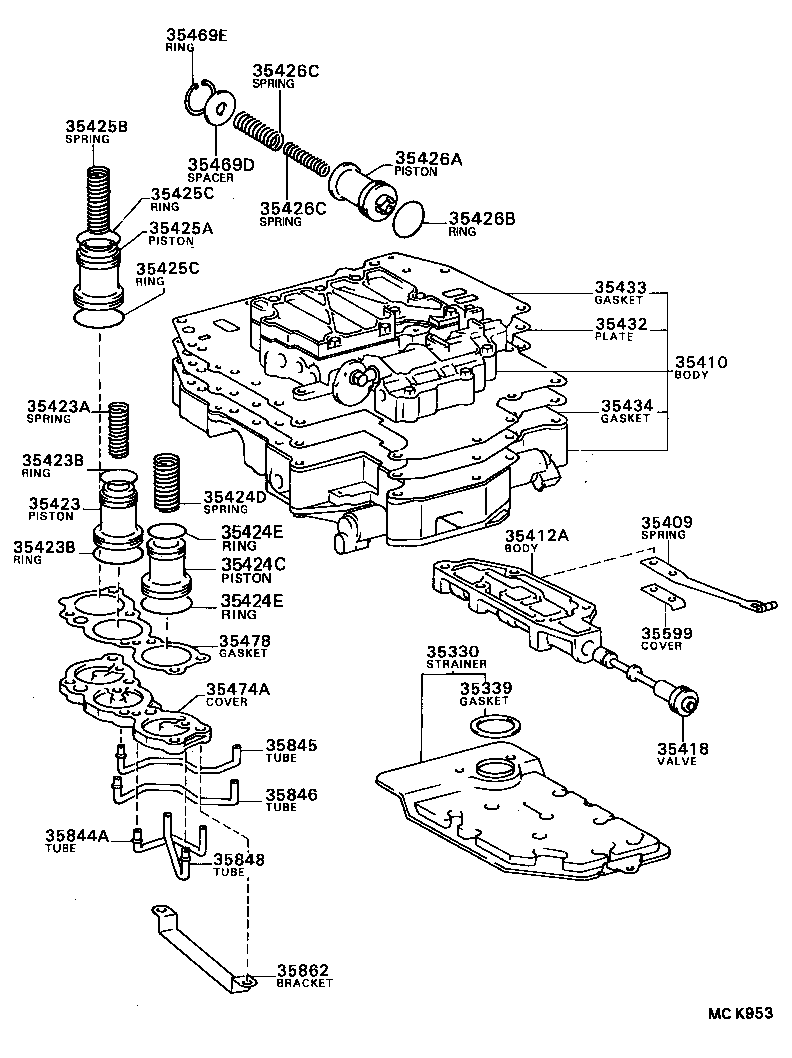 35410-32150 BODY ASSY, TRANSMISSION VALVE product image