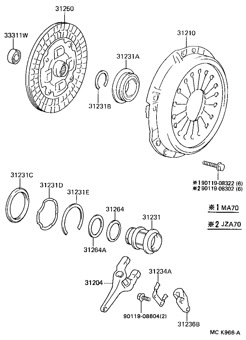 31210-24040 COVER ASSY, CLUTCH product image