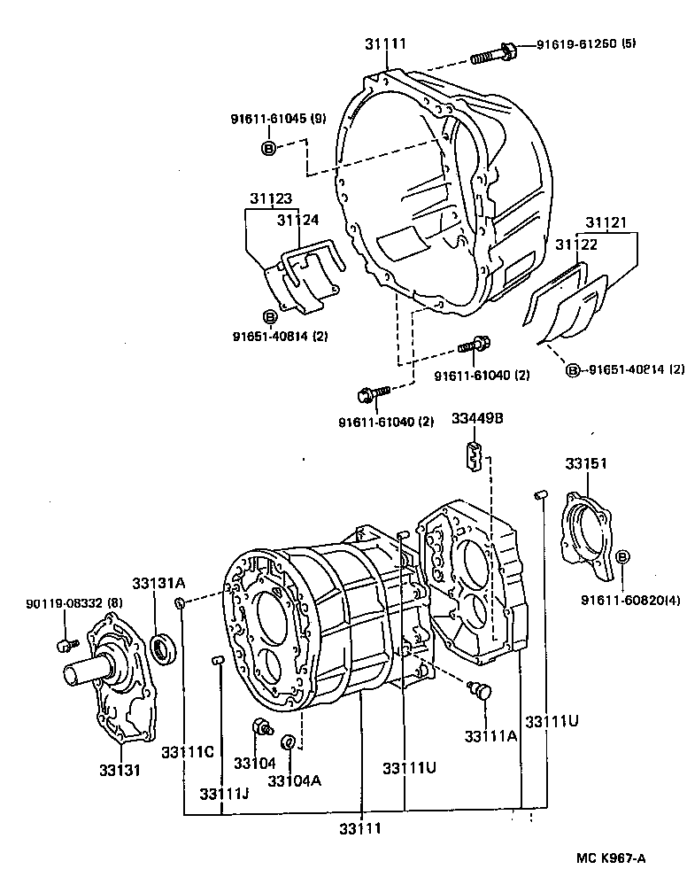 31111-14110 HOUSING, CLUTCH product image