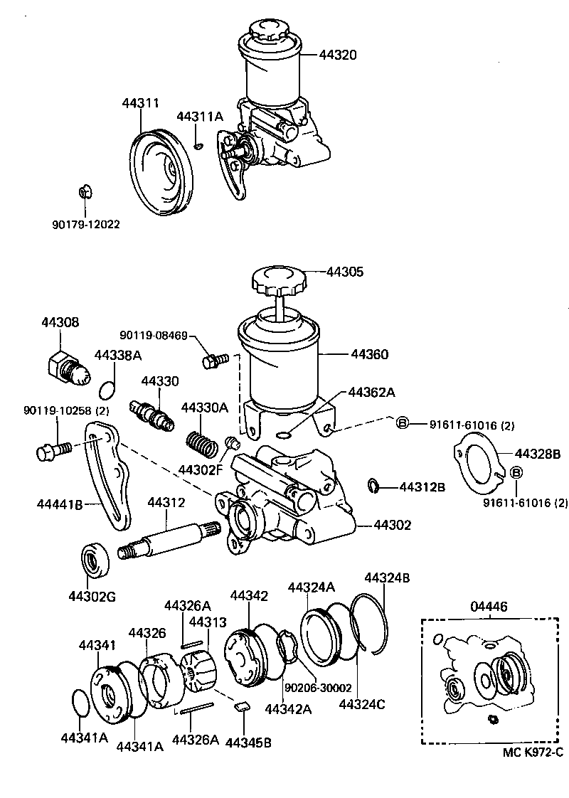 44320-35330 PUMP ASSY, VANE product image