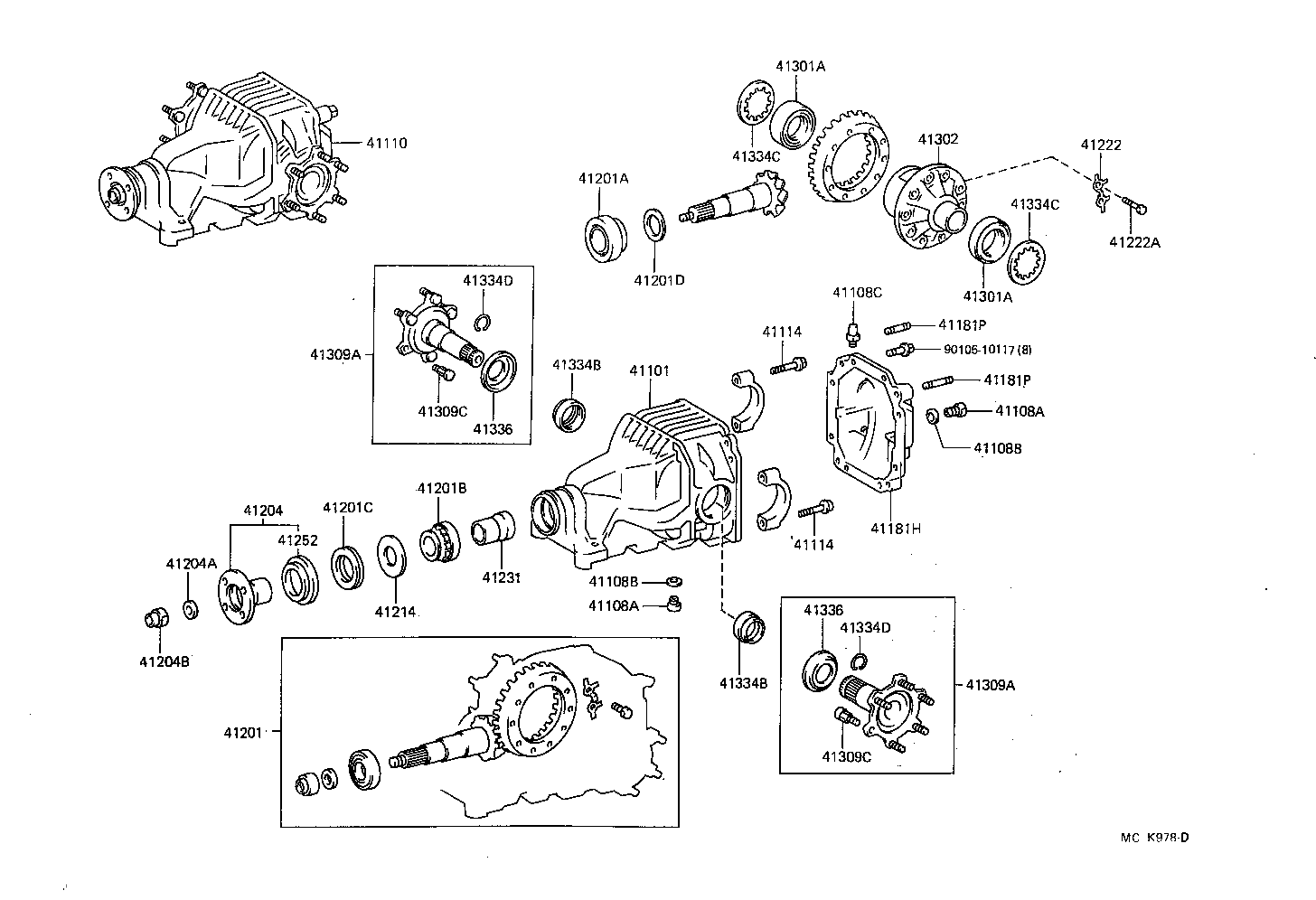 41301-14070 CASE SUB-ASSY, REAR DIFFERENTIAL product image