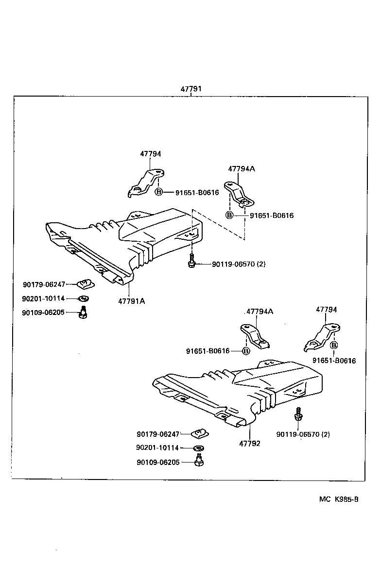 47743-24010 SPRING, ANTI-RATTLE, NO.2(FOR FRONT DISC BRAKE) product image