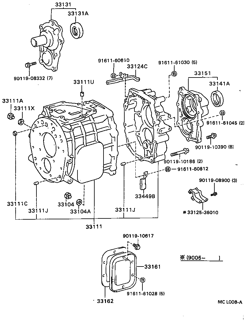 33111-36070 CASE, MANUAL TRANSMISSION product image