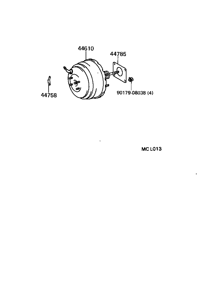 44610-22700 BOOSTER ASSY, BRAKE product image