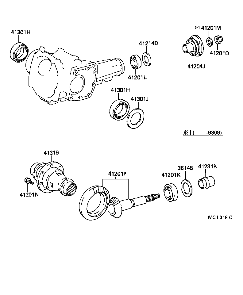 41201-16130 GEAR KIT, TRANSFER product image