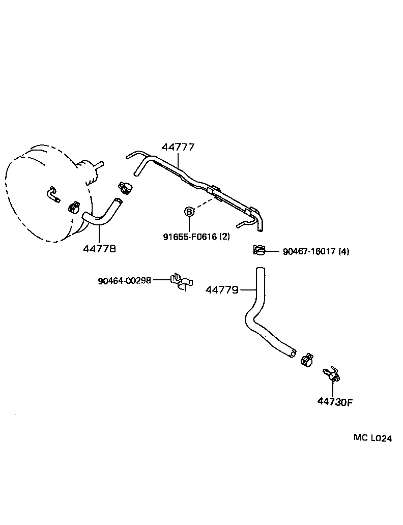44610-30630 BOOSTER ASSY, BRAKE product image