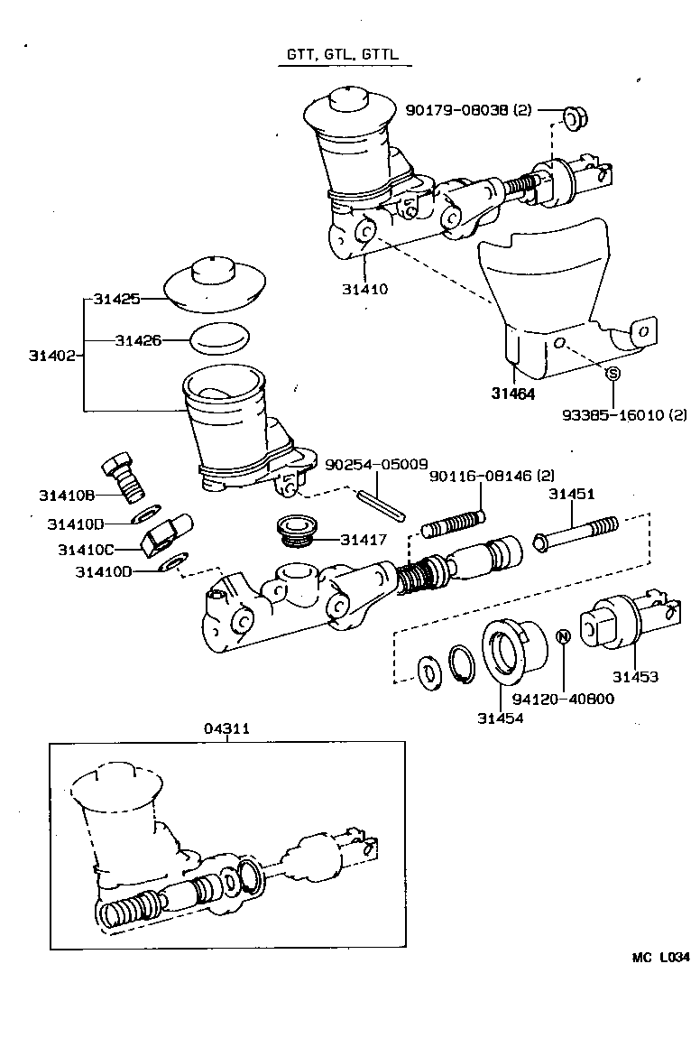 31402-14020 RESERVOIR SUB-ASSY, CLUTCH MASTER CYLINDER product image