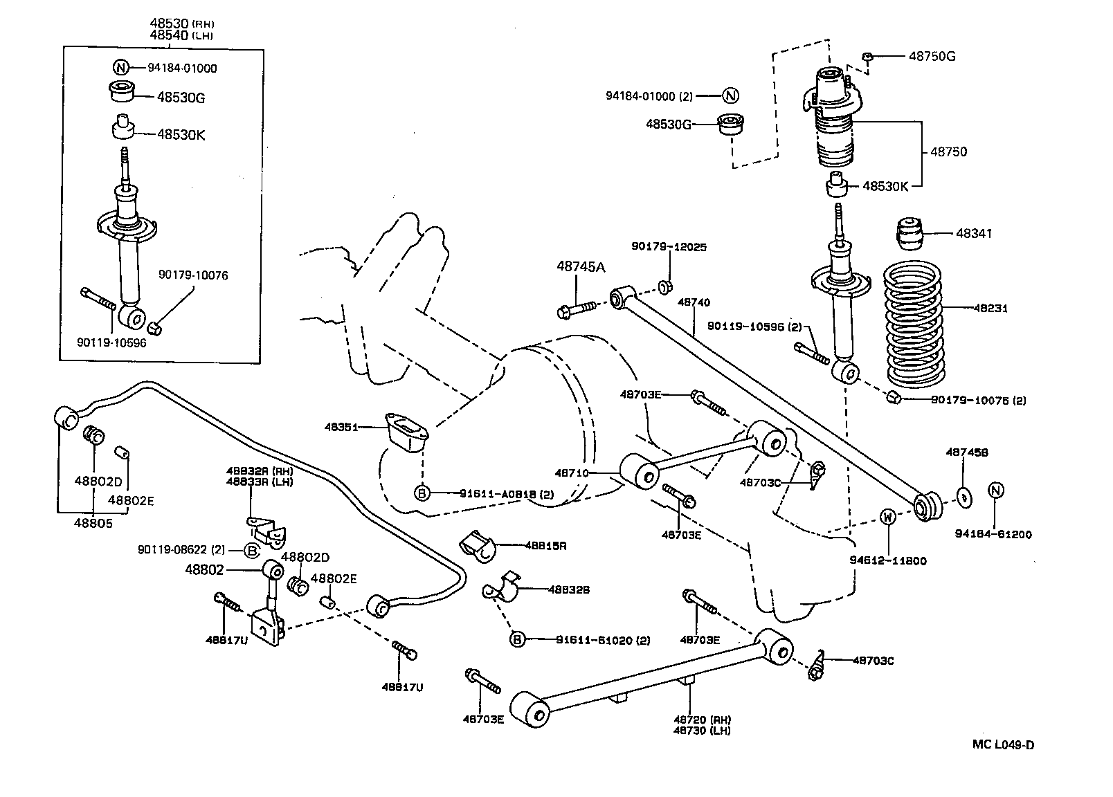 48231-10270 SPRING, COIL, REAR product image