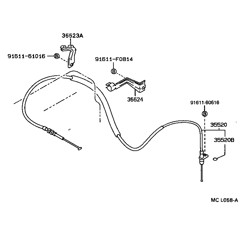 35573-35010 LEVER, TRANSMISSION CONTROL SHAFT, RH product image