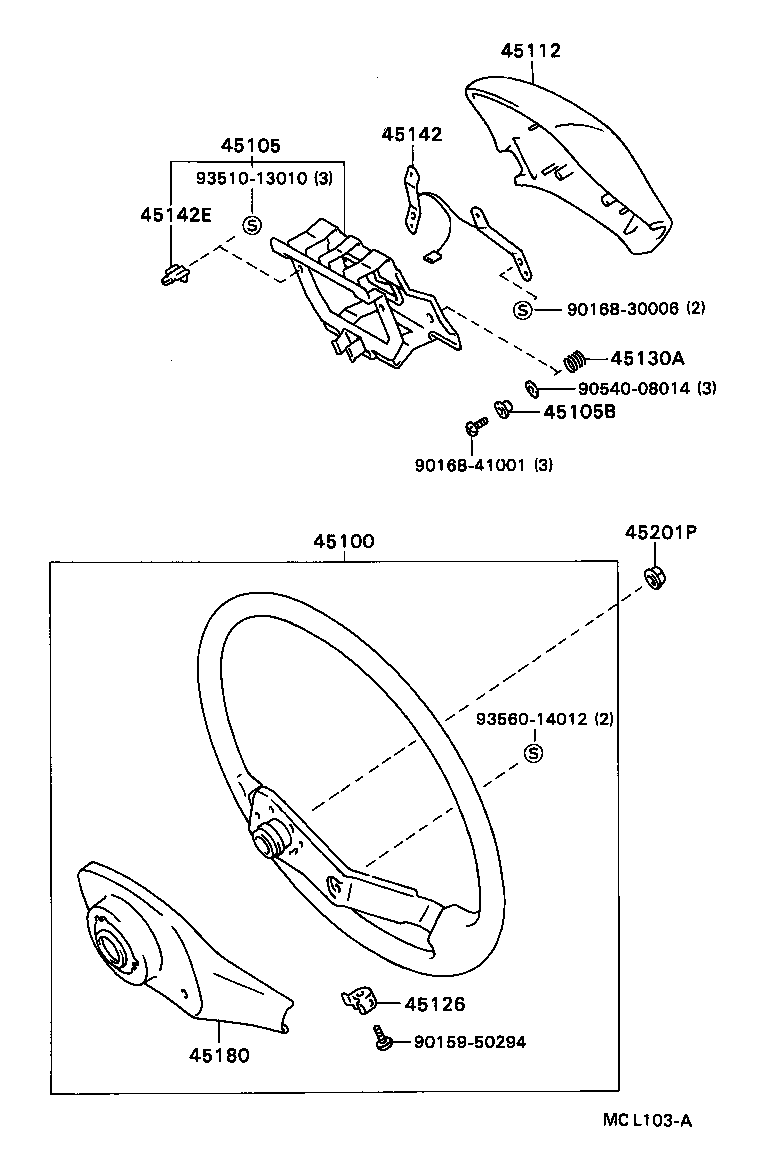 45129-33010-J2 BUTTON, HORN, NO.2 product image