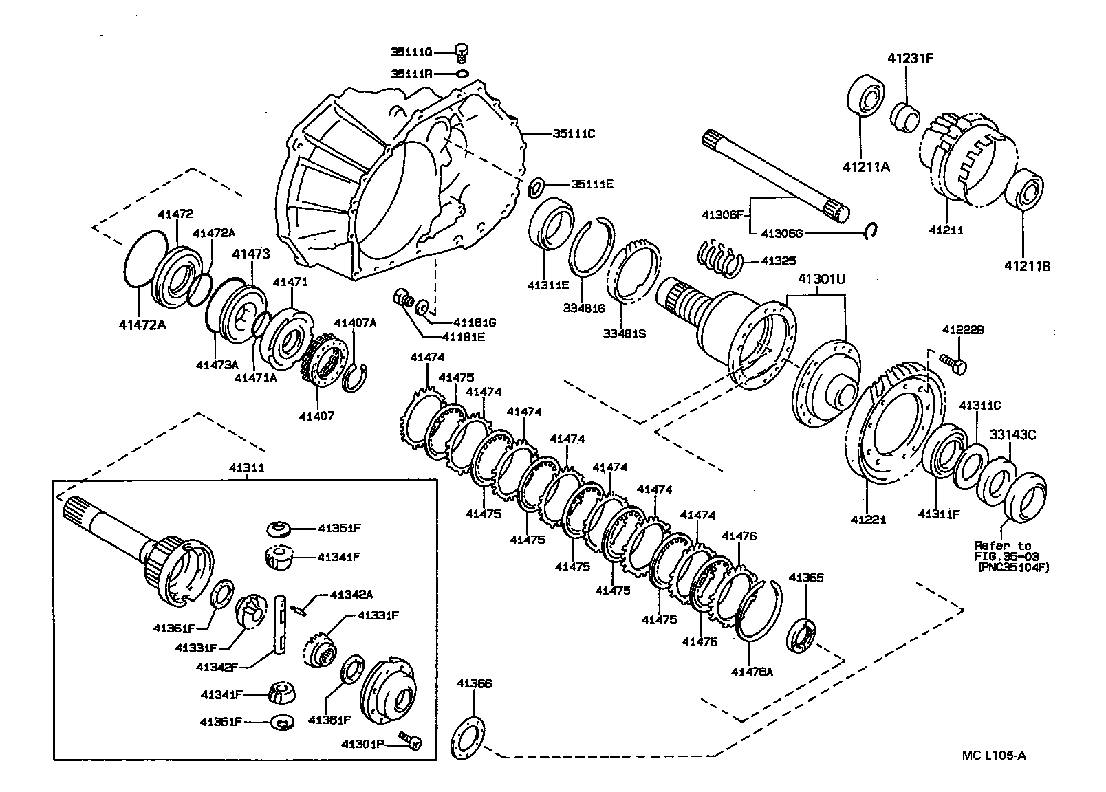 90366-30053 BEARING, TAPERED ROLLER (FOR FRONT DRIVE PINION REAR) product image