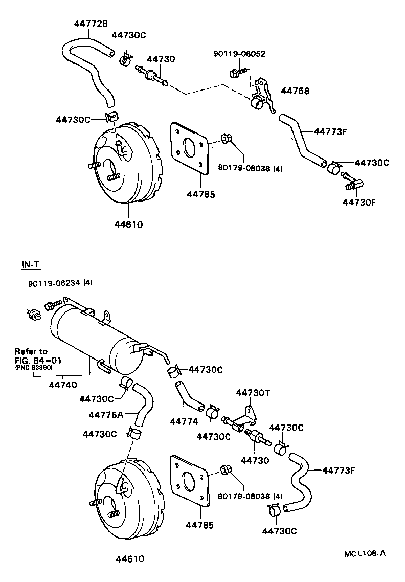 44740-16020 RESERVOIR ASSY, VACUUM product image