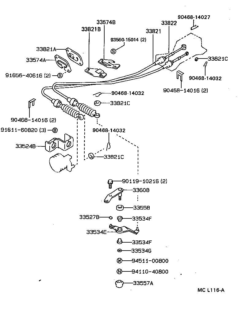 Toyota 33530-13030 LEVER ASSY, SHIFT (FOR FLOOR SHIFT)