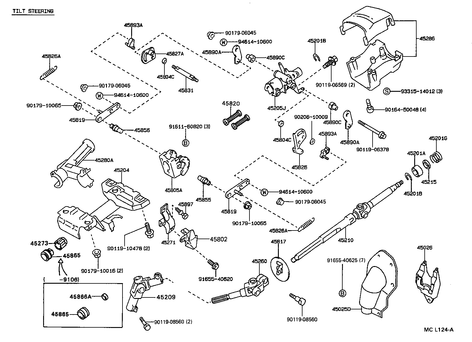 45286-12944-B1 COVER, STEERING COLUMN product image
