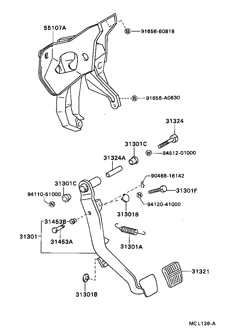 31481-18010 TUBE, CLUTCH MASTER CYLINDER TO FLEXIBLE HOSE product image