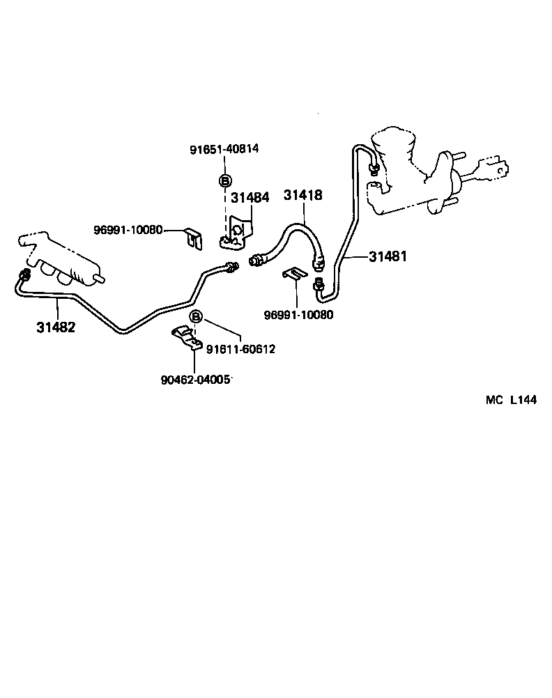 31484-16020 BRACKET, FLEXIBLE HOSE(FOR CLUTCH) product image