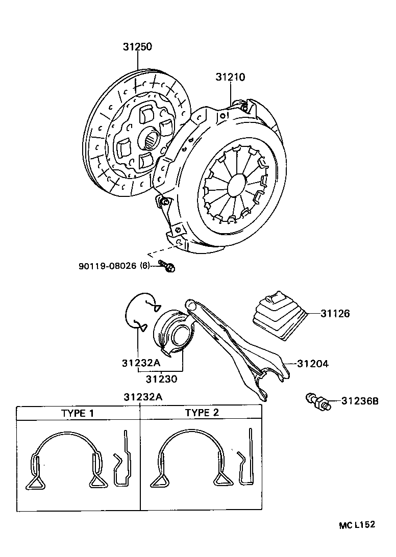 31250-12290 DISC ASSY, CLUTCH product image