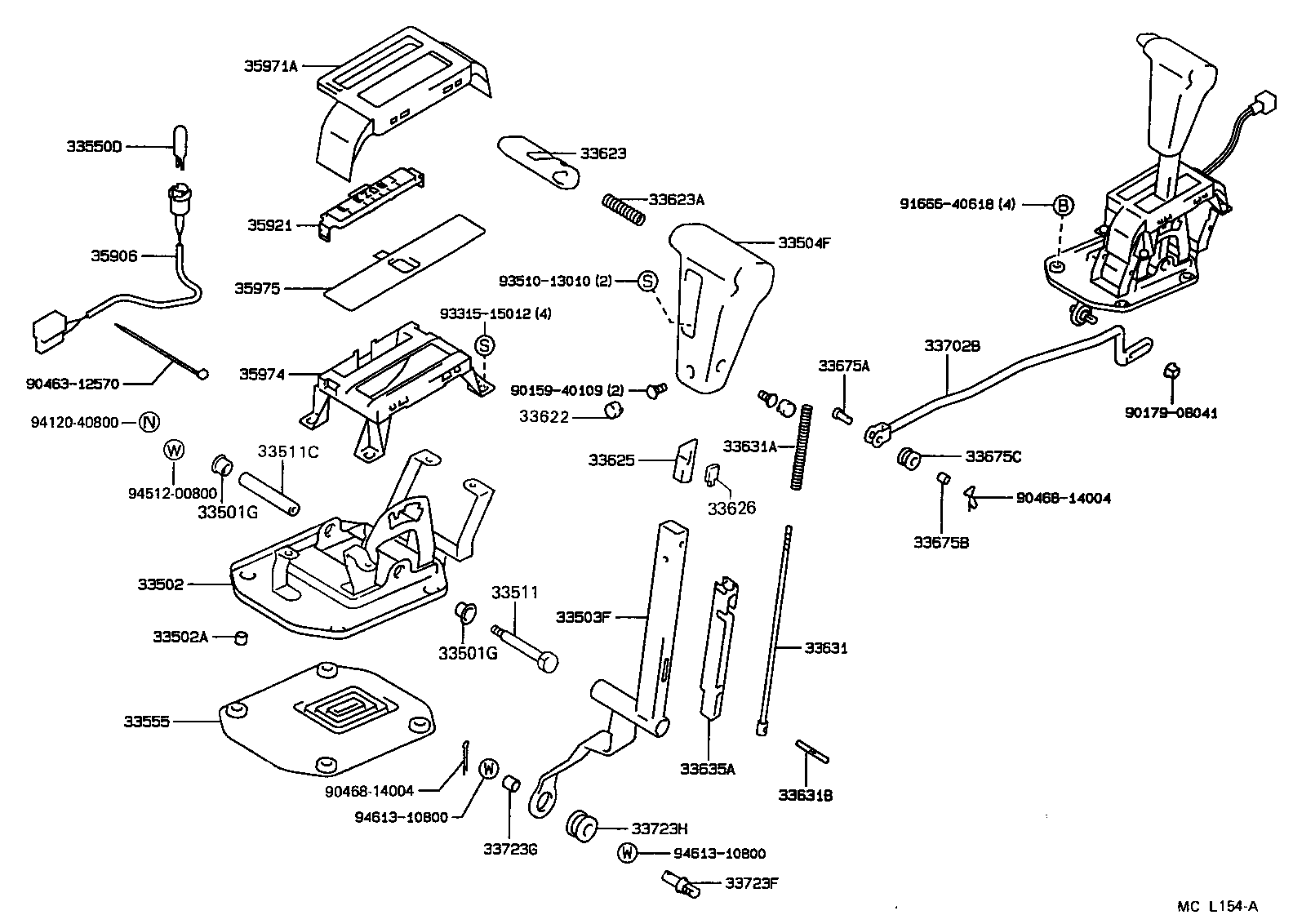 33503-30170 LEVER SUB-ASSY, SHIFT(FOR FLOOR SHIFT) product image