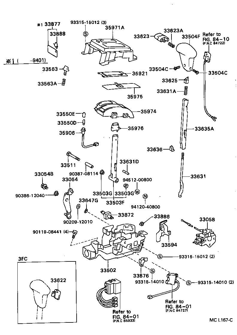 33820-16170 CABLE ASSY, TRANSMISSION CONTROL product image