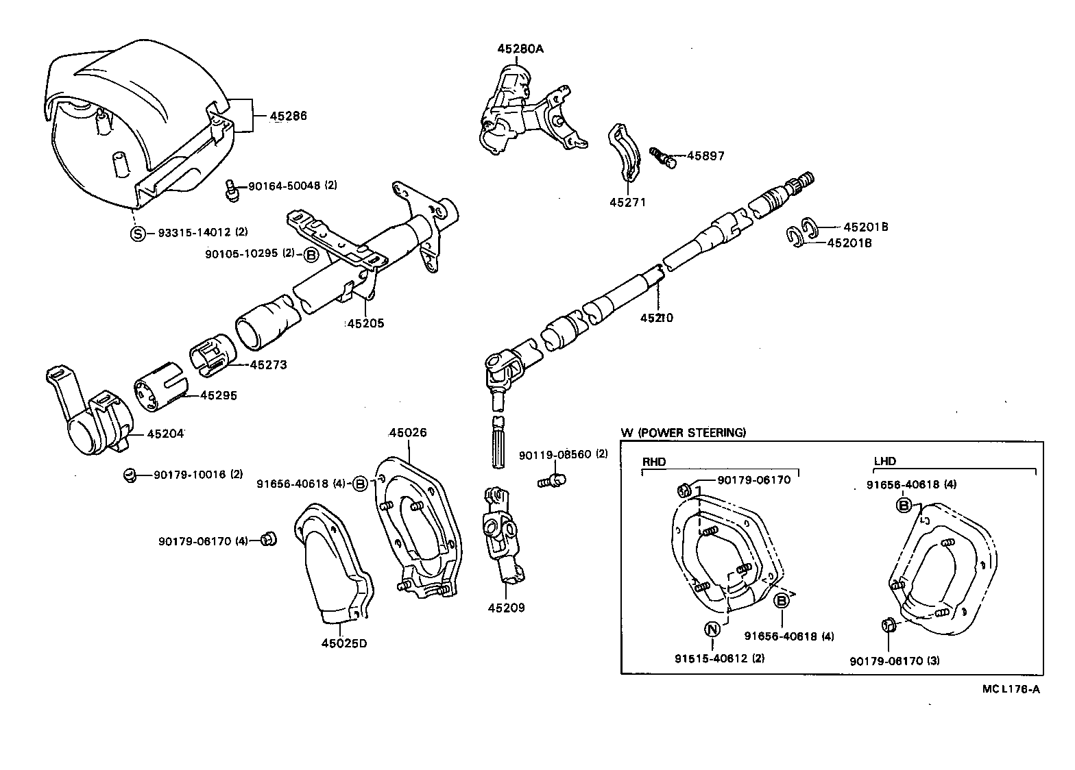 45025-16120 COVER SUB-ASSY, STEERING COLUMN HOLE, NO.1 product image