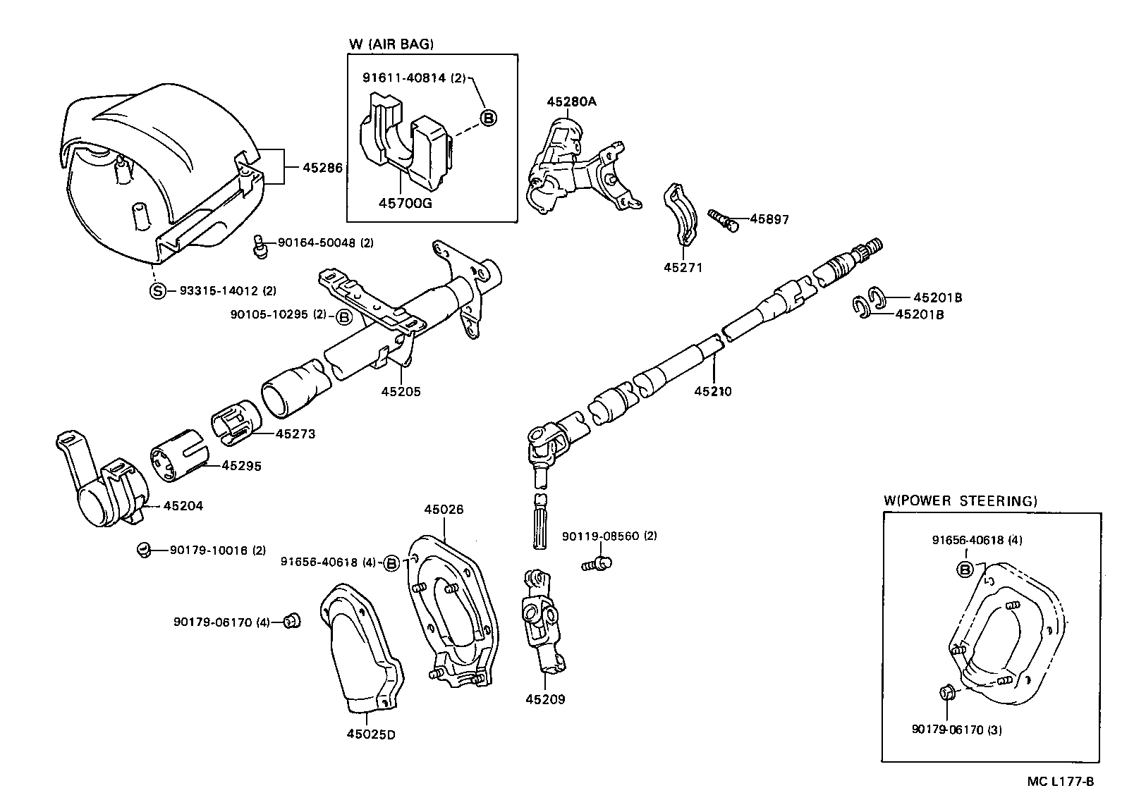 Toyota 45209-16040 YOKE SUB-ASSY, STEERING SLIDING