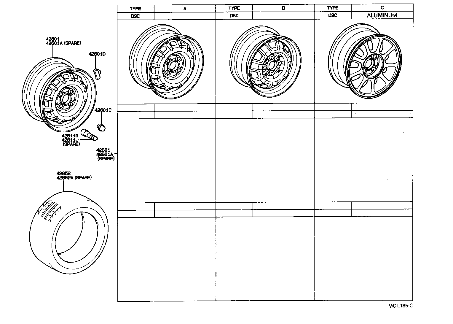 42652-16370 TIRE product image