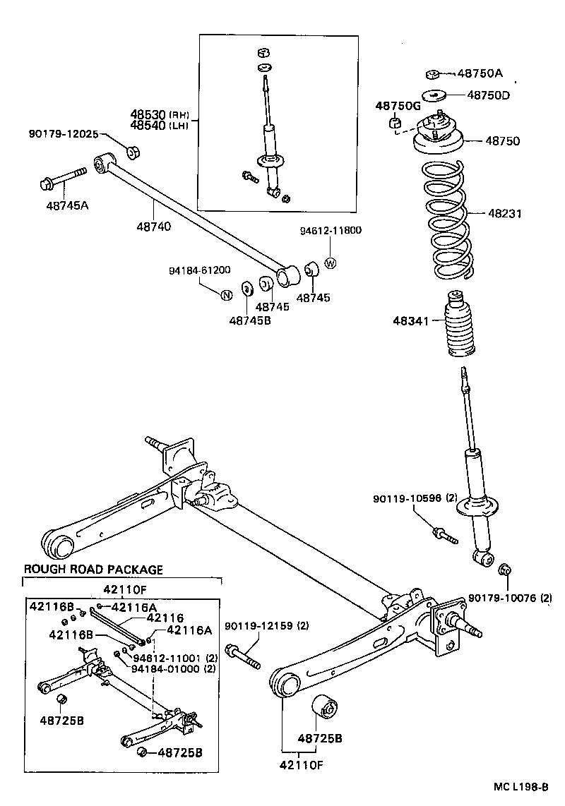 48231-16600 SPRING, COIL, REAR product image