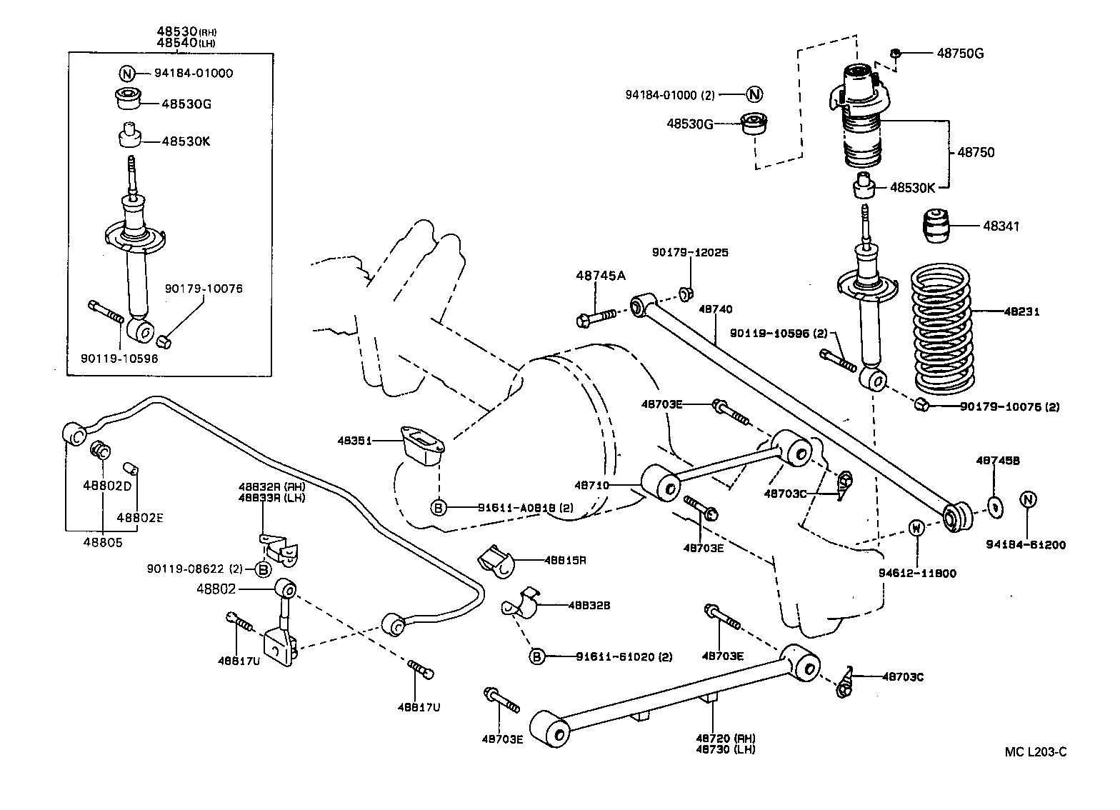 48231-16680 SPRING, COIL, REAR product image