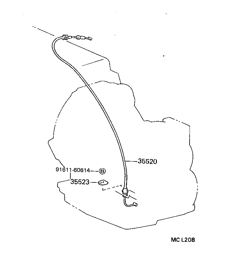 35520-16100 CABLE ASSY, THROTTLE product image