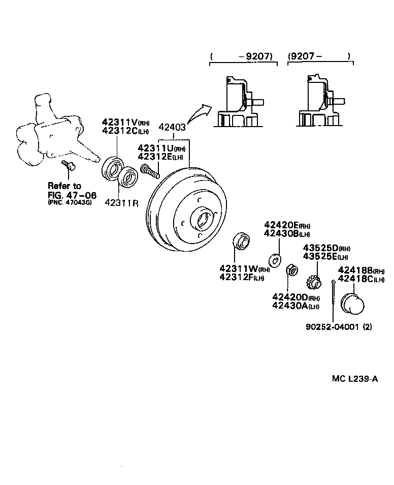 Toyota 42403-19015 DRUM SUB-ASSY, REAR BRAKE
