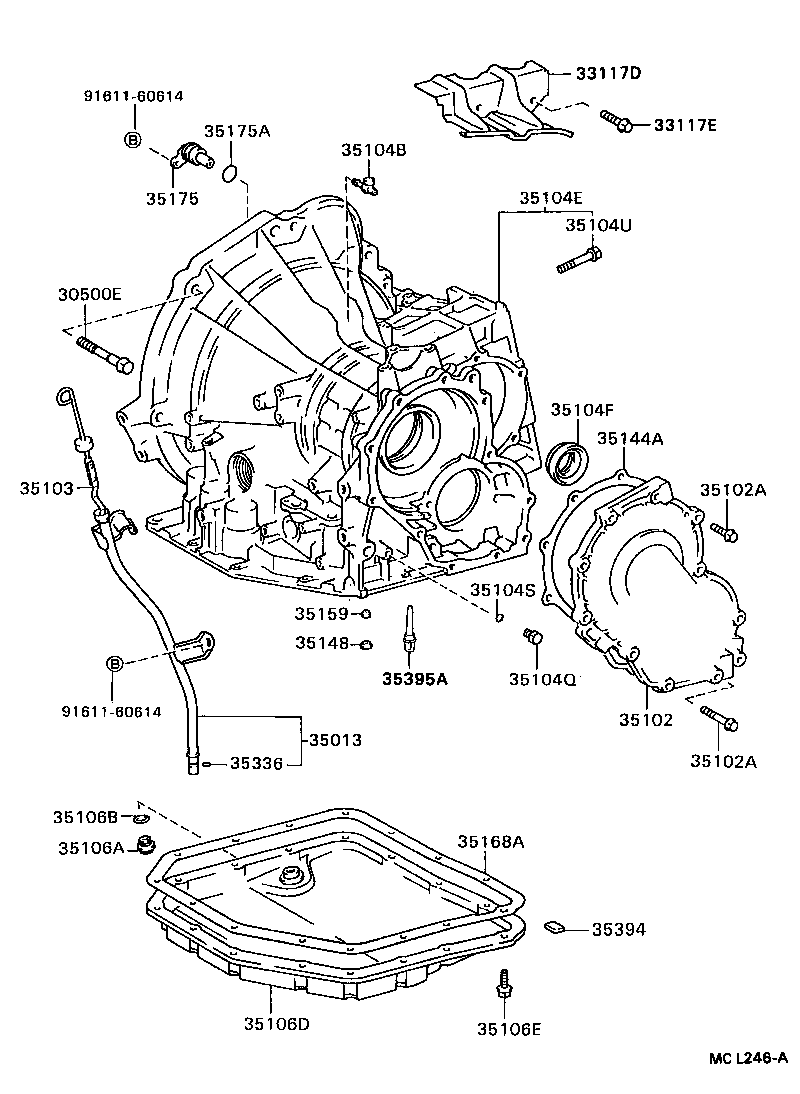 Toyota 35013-16180 TUBE SUB-ASSY, TRANSMISSION OIL FILLER