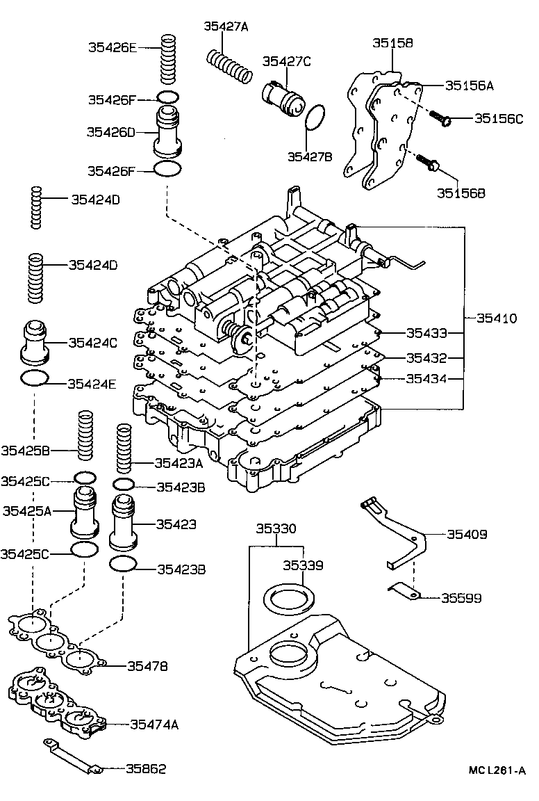 90501-26002 SPRING, COMPRESSION (FOR C-1 ACCUMULATOR PISTON) product image