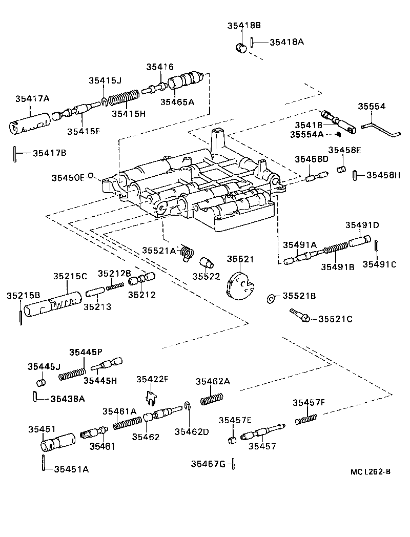 90501-26002 SPRING, COMPRESSION (FOR C-1 ACCUMULATOR PISTON) product image
