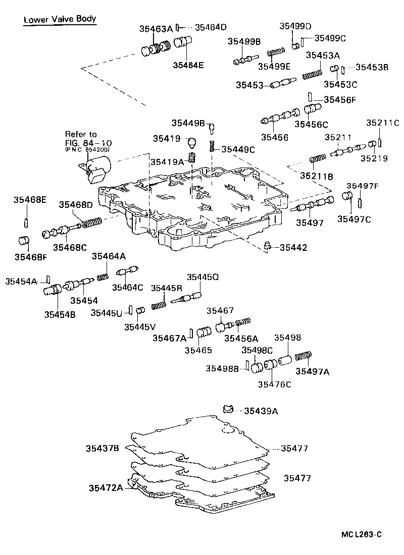 90501-26002 SPRING, COMPRESSION (FOR C-1 ACCUMULATOR PISTON) product image