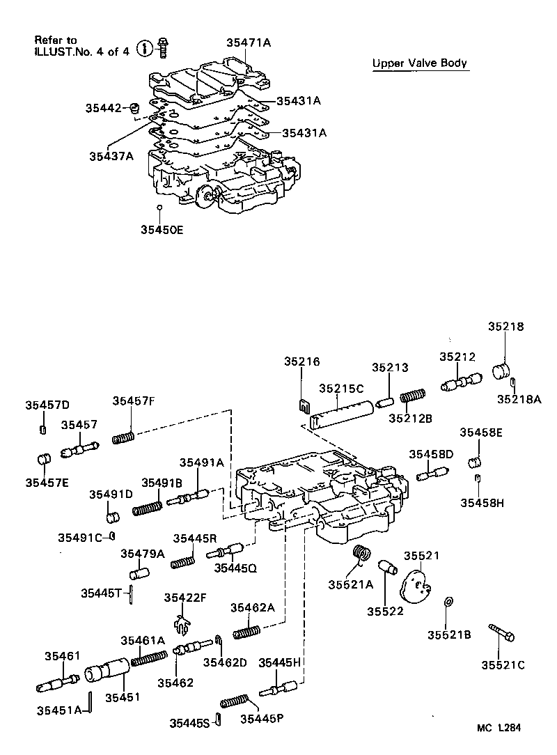 90501-26002 SPRING, COMPRESSION (FOR C-1 ACCUMULATOR PISTON) product image