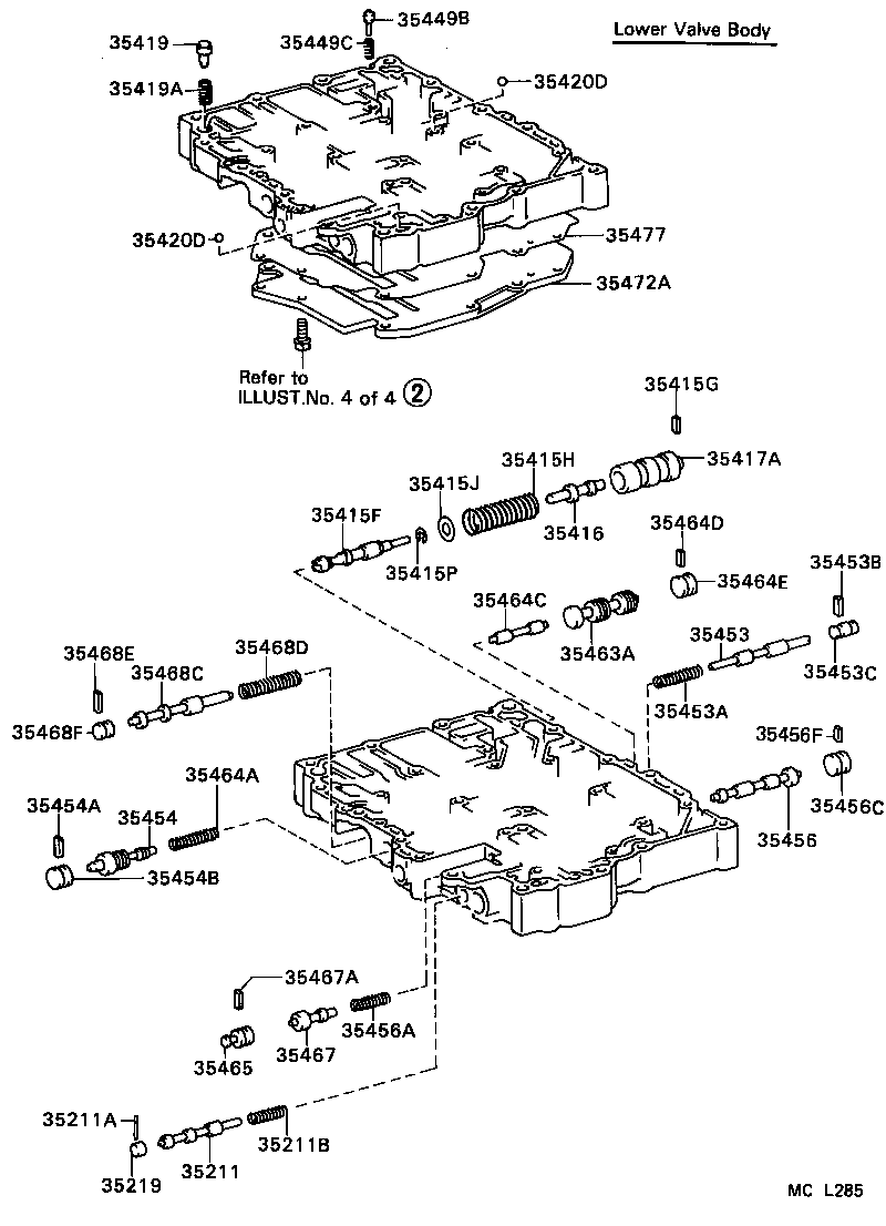90501-26002 SPRING, COMPRESSION (FOR C-1 ACCUMULATOR PISTON) product image