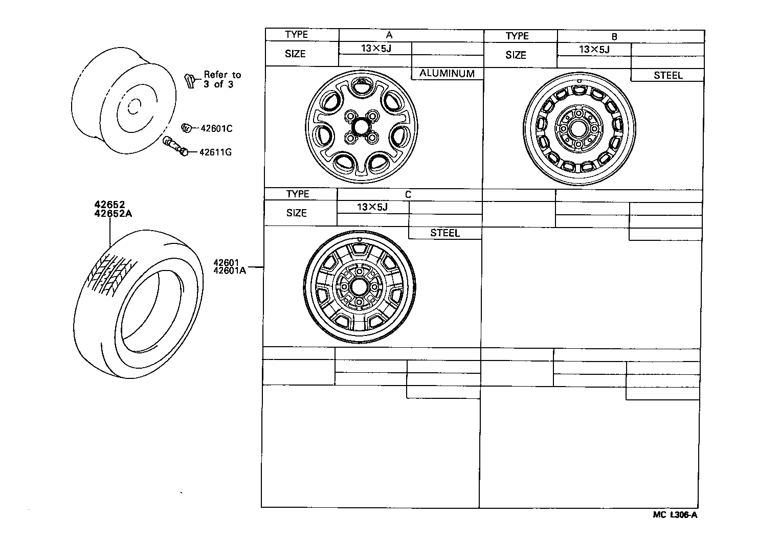 42611-13080-01 WHEEL, DISC product image