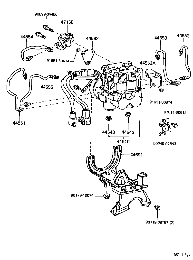 44510-13020 ACTUATOR ASSY, BRAKE product image